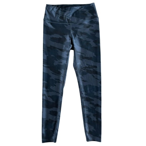 Soul by SoulCycle Camo‎ Printed Leggings Blue High Waist Logo Size S MSRP $88 - Picture 3 of 9
